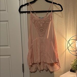 American Eagle Outfitters Peach/Pink Lace Camisole XL
